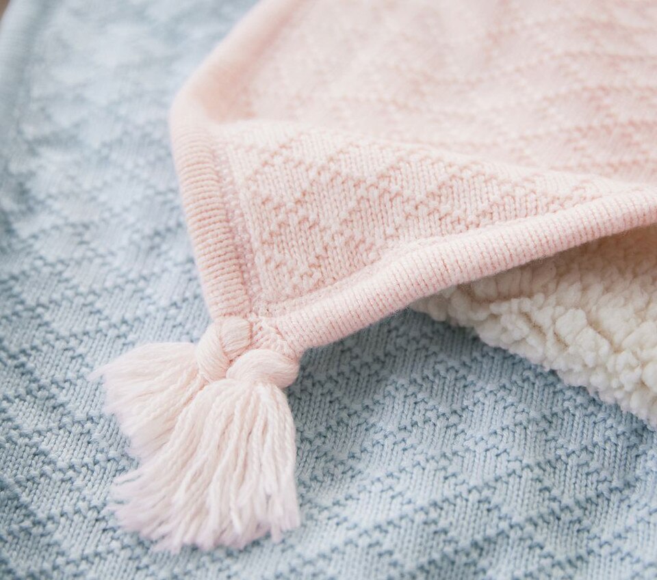 Luxe Knit Sherpa Baby Blanket Pottery Barn Kids Australia